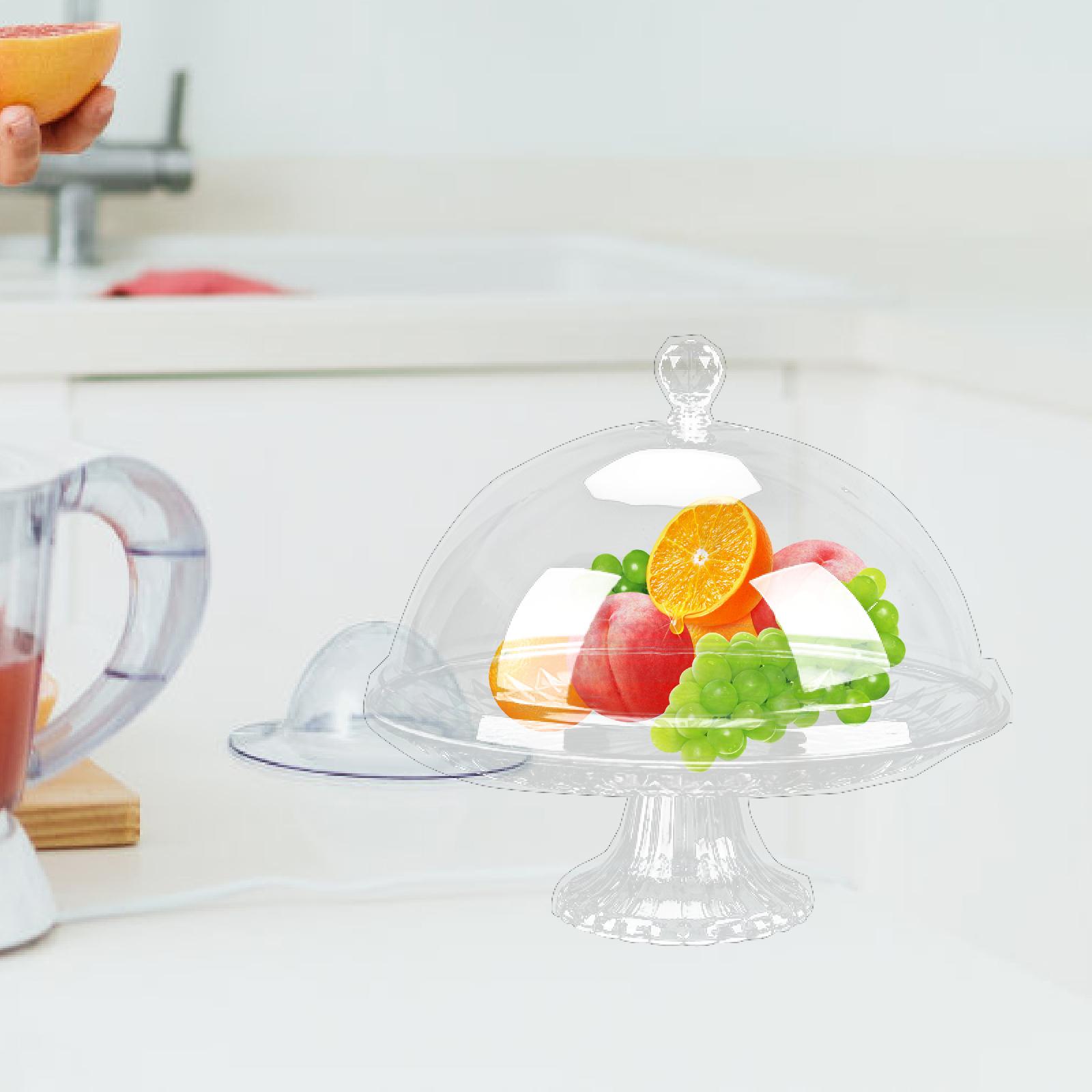 Dried Fruit - Plato de servicio de cúpula multiusos,