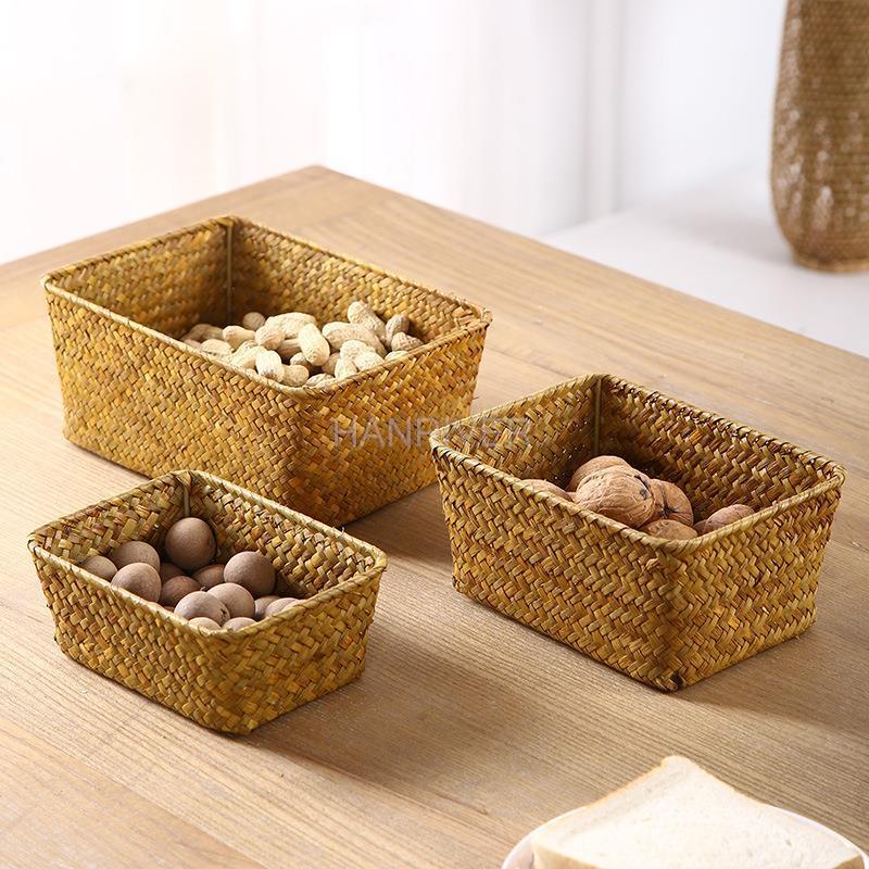 Cesta de almacenamiento tejida - Seaweed Snack reseña y precio