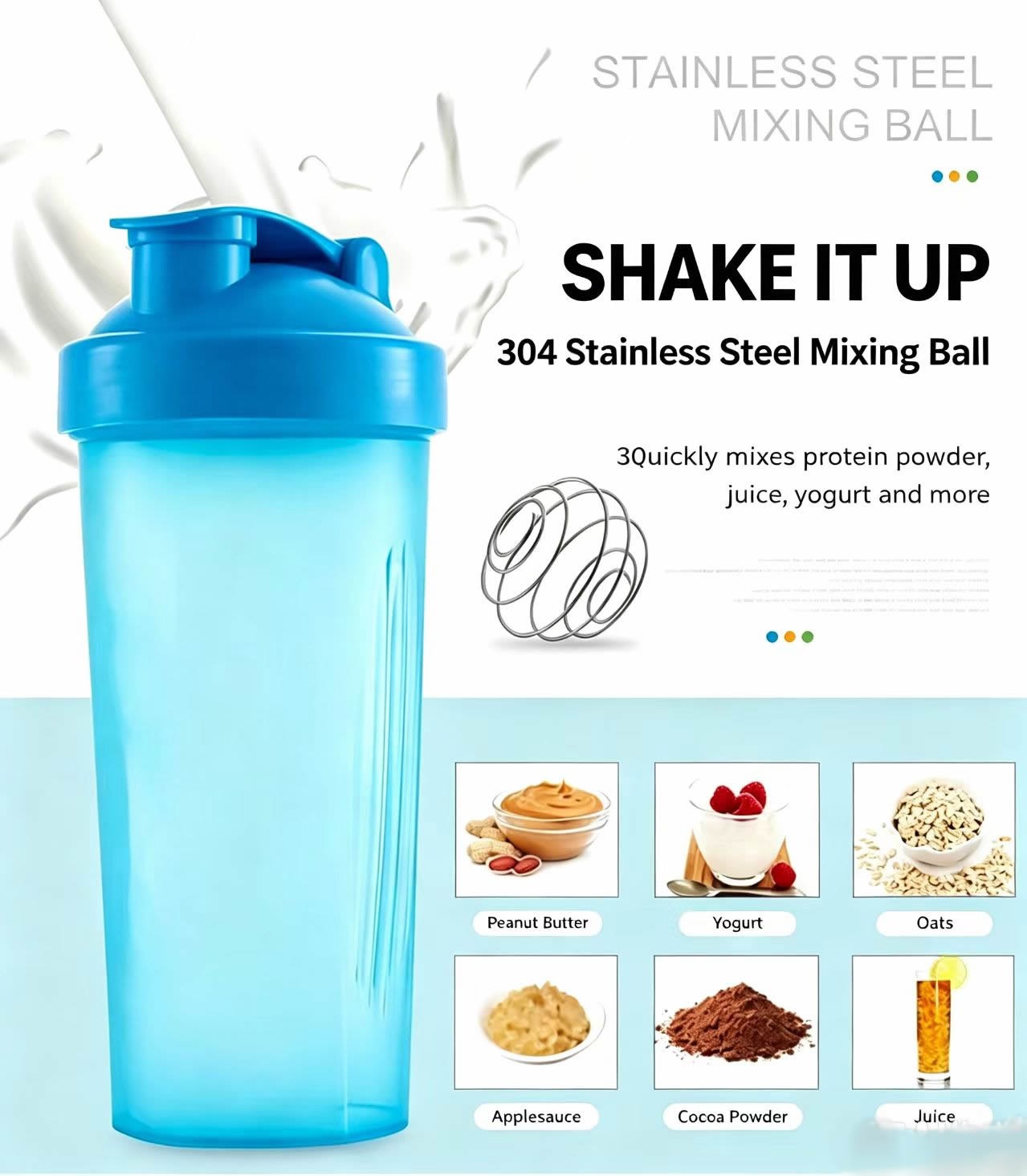 2 botellas mezcladoras de prot - Protein Bar reseña y precio