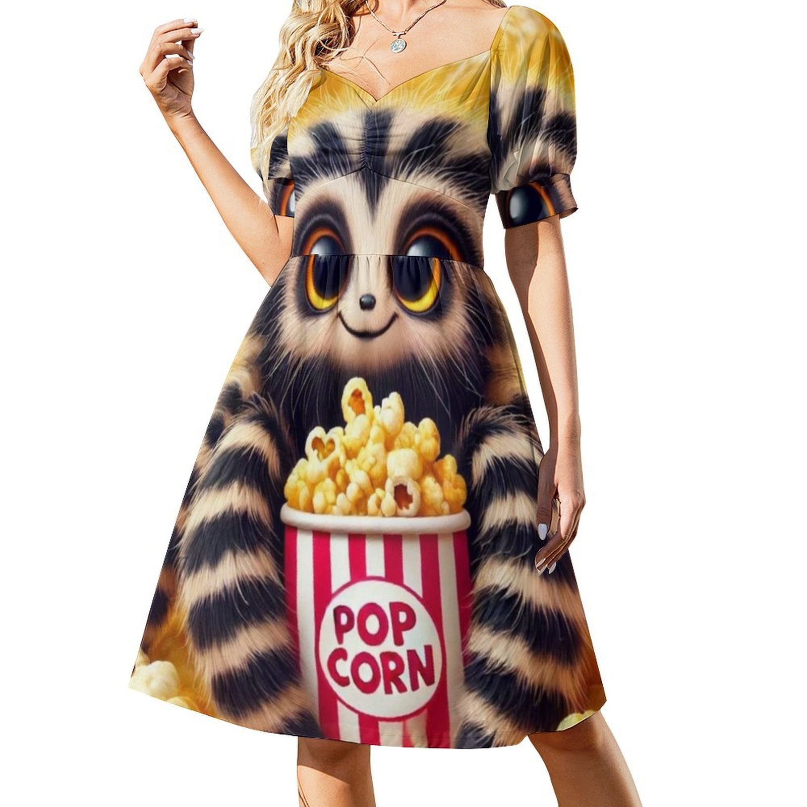 Vestido bohemio sin mangas con - Popcorn reseña y precio
